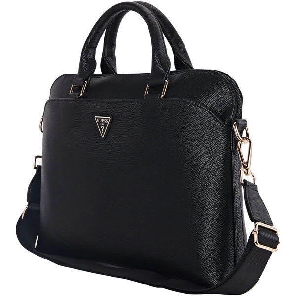 Guess PU Grained Triangle Logo taška na notebook 13/14/15" čierna - Crossbody - Obrázok 4248031ddf74408b947292579bfe5173
