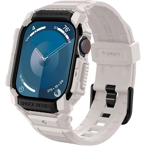 Spigen Rugged Armor Pro remienok s puzdrom Apple Watch 10/11 (46mm) béžový - Remienky - Obrázok 424befd51ca2408599e3d9ae7ad33be2