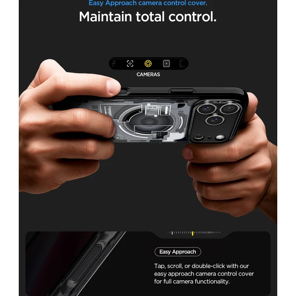 Spigen Ultra Hybrid MagSafe kryt iPhone 18 Pro/17 Pro zero one black - Puzdra - Obrázok 425461819ab94c228162427a0669c576