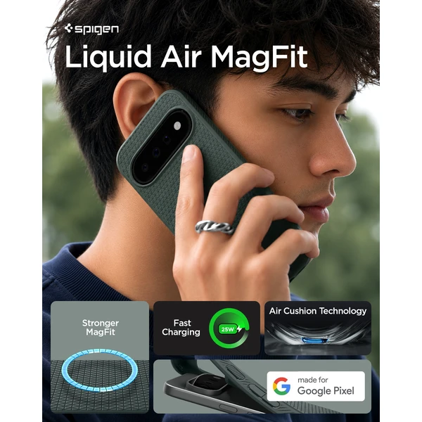 Spigen Liquid Air MagSafe, abyss green - Google Pixel 11 - Puzdra - Obrázok 4259564e68cf41b6a71129004be1c210