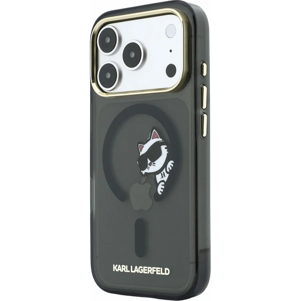 Karl Lagerfeld IML Choupette Peekaboo Magsafe Zadný Kryt pre iPhone 18 Pro Black - Puzdra - Obrázok 425971136b3f40ae9849b7377cb4b42e