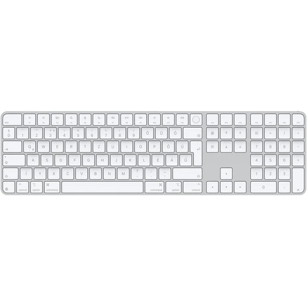 Apple Magic Keyboard s Touch ID a numerickou klávesnicou strieborná - maďarská - Klávesnice - Hlavný obrázok