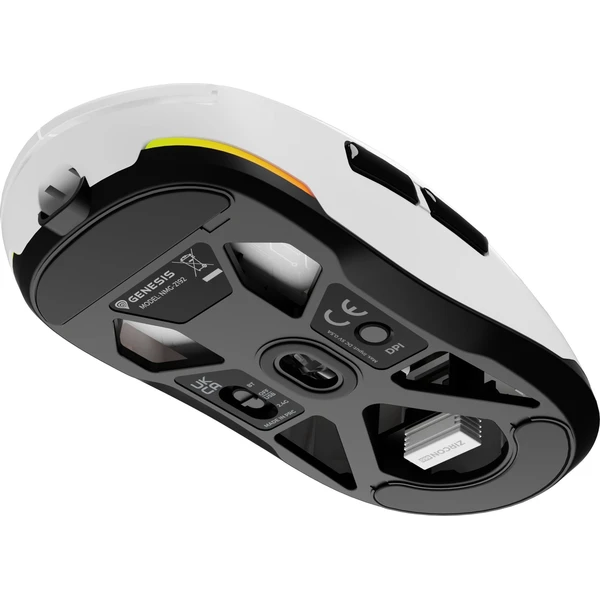 Genesis Zircon 660 bezdrôtová herná myš biela - Myši - Obrázok 42G8000N01