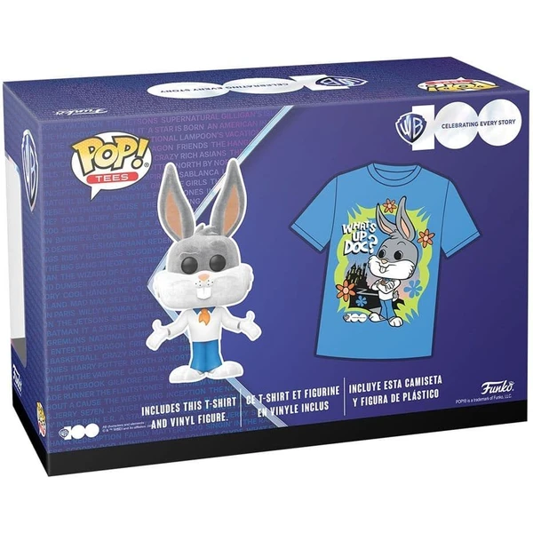 Funko POP! & Tee Box: WB100- Bugs ako Fred (Flocked) L - Darčekové sady - Obrázok 42L3000P01