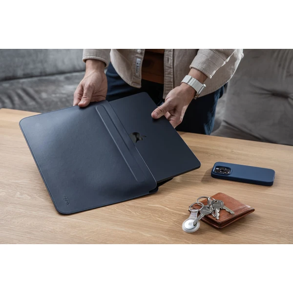 Epico kožené púzdro pre MacBook Air 15" tmavo modré - Puzdra - Obrázok 42LL000K01