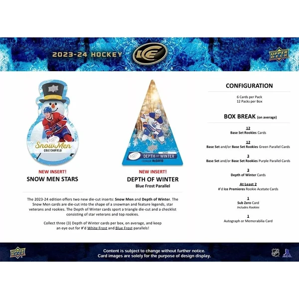 Hokejové karty 2023-24 Upper Deck Ice Hockey Hobby Box - Hokejové karty - Obrázok 42Y7000P01