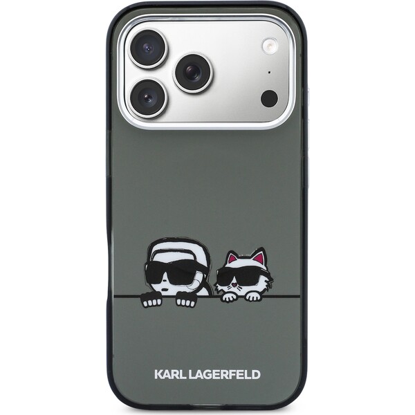 Karl Lagerfeld IML K&CH Heads Logo MagSafe kryt iPhone 17 Pro čierny - Puzdra - Obrázok 42b4129e31b14380a14aa869fc4e39e6
