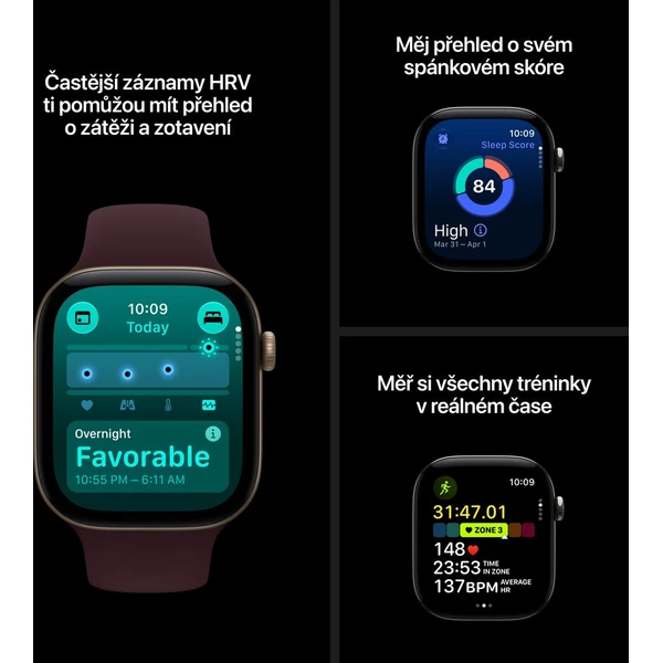 Apple Watch Series 12 (42mm) Světle zlatý hliník s pískovým sportovním řemínkem S/M - Inteligentné hodinky - Obrázok 42b9b8d5ae3640fe930a3cfd30aaa47a
