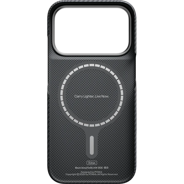 Pitaka Edge Case MagSafe kryt iPhone 18 Pro Black/Grey Twill - Puzdra - Obrázok 42bcd808ec3c4a56a537eb9347022cb2