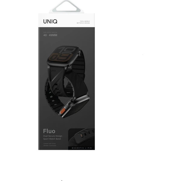 UNIQ Fluo magnetický remienok pre Apple Watch (49-40mm) Midnight Black - Remienky - Obrázok 42cee94e1f8e40dc9ae385ee8a7880ce