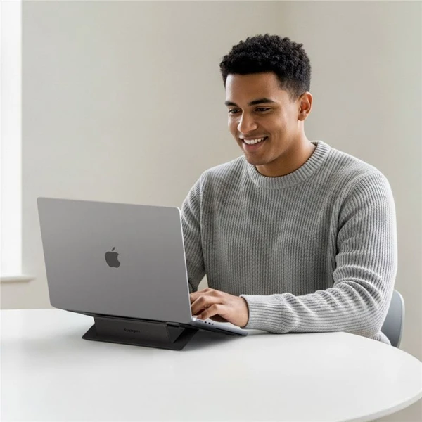 Spigen Slim Fold Laptop Stand LD201-S1 stojanček pre notebook/MacBook čierny - Stojany - Obrázok 42d687748c254272accc05fe7ebb910e