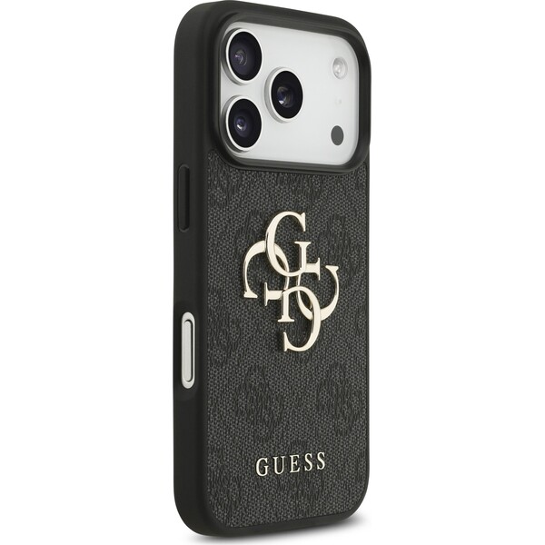 Guess PU 4G Metal Logo Zadný kryt pre iPhone 18 Pro Grey - Puzdra - Obrázok 4304e1cc25a947ad8531d8c5b40f99a8