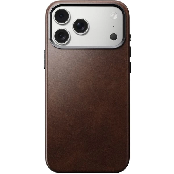 Nomad Traditional Leather Case (Horween) MagSafe kožený kryt iPhone 17 Pro Max Rustic Brown - Puzdra - Obrázok 430778ec9b924f05b7df9e5e907c9dc2
