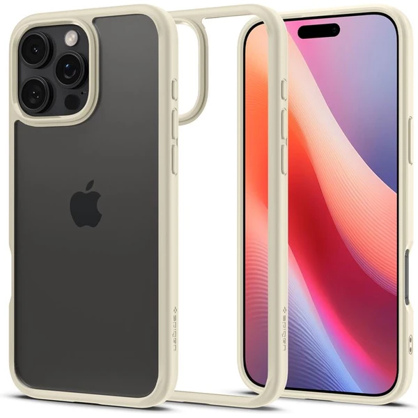 Spigen Crystal Hybrid kryt iPhone 16 Pro Max mute beige - Puzdra - Hlavný obrázok