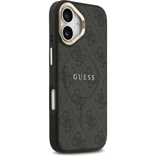 Guess PU Leather 4G Gold Frame MagSafe kryt iPhone 17 čierny - Puzdra - Obrázok 4327b281eae046c69a0d5313a8f212a0