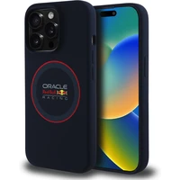 Oracle Red Bull Racing Silicone Red Ring MagSafe kryt iPhone 14 Pre modrý - Puzdra