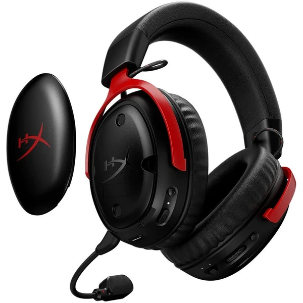 HyperX Cloud III S bezdrôtové herné slúchadlá čiernočervená - Slúchadlá - Obrázok 432K000K01
