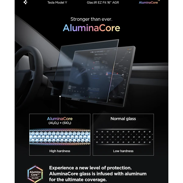 Spigen EZ Fit Anti Glare Matte FC tvrdené sklo Tesla Model Y L 2026 čierne - Ochranné fólie a sklo - Obrázok 434758fb313b413f92e54e1221d91544