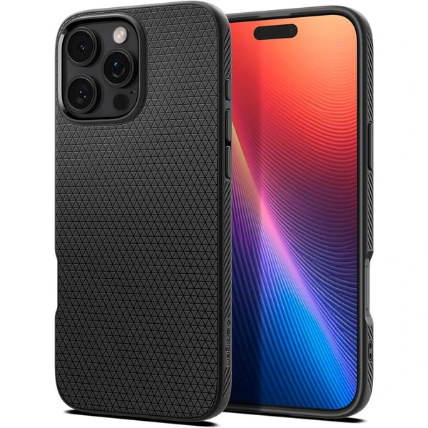 Spigen Liquid Air kryt iPhone 16 Pro Max matte black - Puzdra - Hlavný obrázok