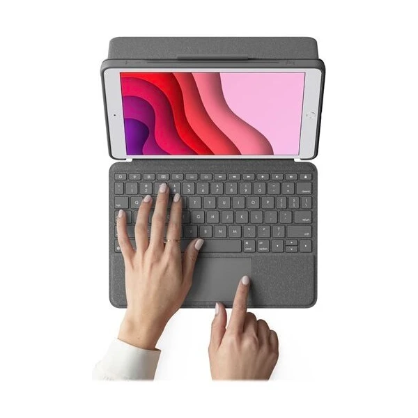 Logitech Combo Touch púzdro s CZ/SK klávesnicou a trackpadom iPad 10,2 čierne - Puzdra s klávesnicou - Obrázok 438C300401