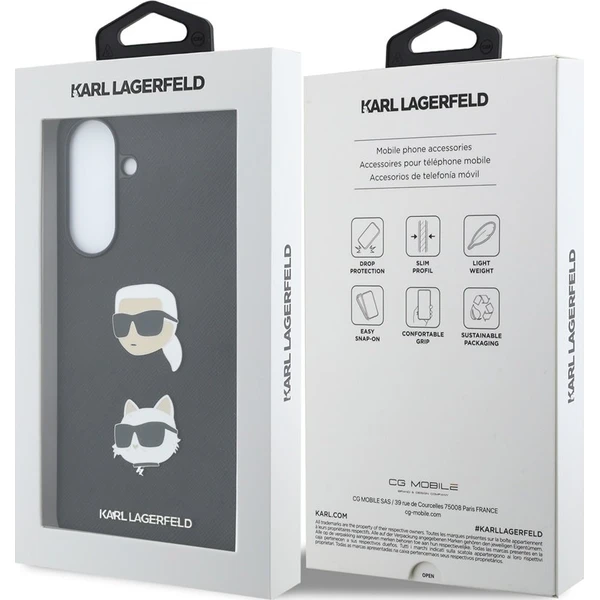 Karl Lagerfeld Liquid Silicone Metal Karl and Choupette kryt Samsung Galaxy A37 čierny - Puzdra - Obrázok 439b4318eace4806921cf4dd258eadad