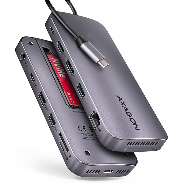 AXAGON HMC-12GM2 12v1 USB-C húb