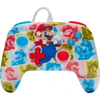 PowerA Enhanced Wired Controller pre Nintendo Switch - Super Mario - Mario Hero Reel - Herné ovládače