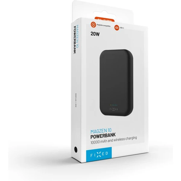 FIXED MagZen powerbanka s bezdrôtovým nabíjaním a Magsafe, 10000 mAh, čierna - Powerbanky - Obrázok 43af2c5f5797433c96417c23116b9c4e