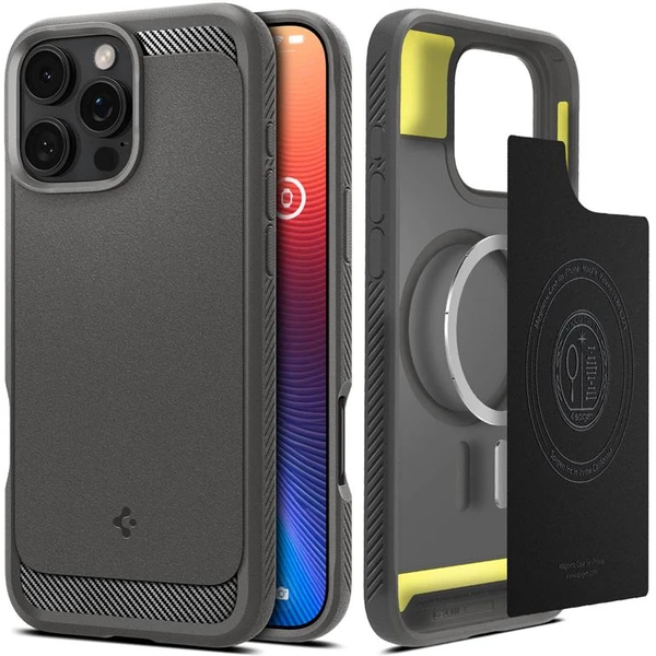 Spigen Rugged Armor MagSafe kryt iPhone 16 Pro gray - Puzdra - Hlavný obrázok