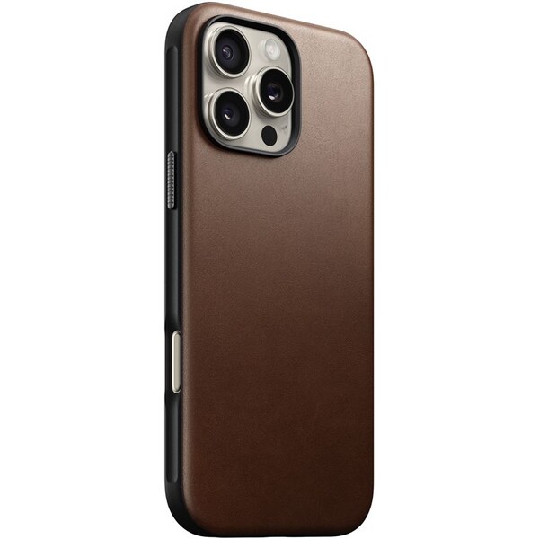 Nomad Modern Leather Case MagSafe kryt iPhone 16 Pro Max hnedý