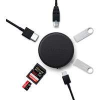 Satechi OntheGo 7v1 USB multiportový Hub čierny - USB huby