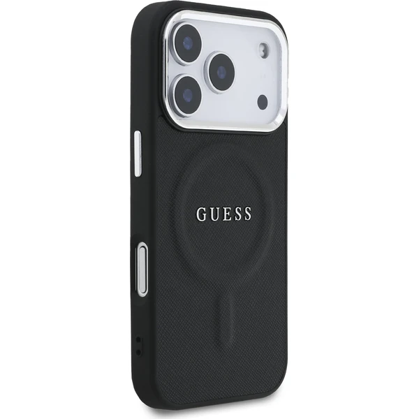Guess PU Saffiano MagSafe kryt iPhone 17 Pro čierny - Puzdra - Obrázok 441ffcde49134b1a8d0e19ac60a4b31d