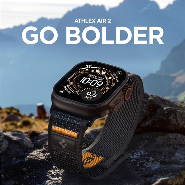 Spigen Athlex Air 2 Active remienok Apple Watch 49/46/45/44mm čierny/oranžový - Remienky - Obrázok 445eb5e1684f4b699fd083d6388ee8aa