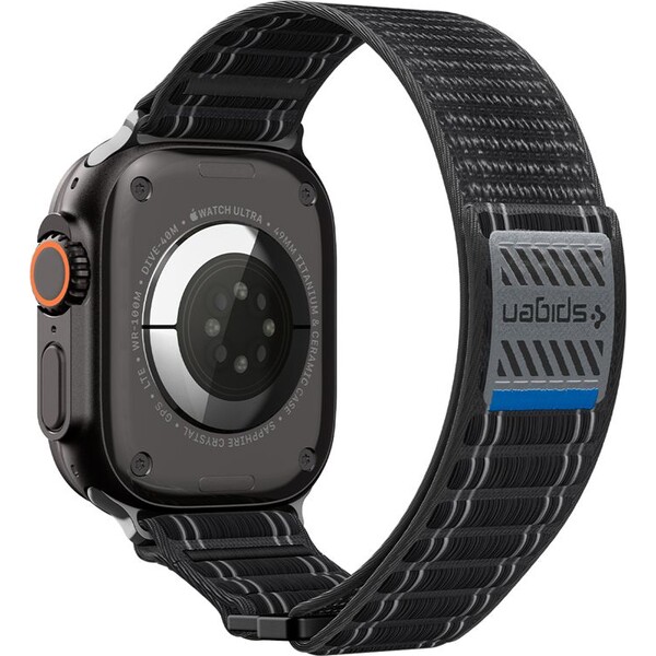 Spigen Fabric Band remienok (suchý zips) Apple Watch 49/46/45/44mm čierny - Remienky - Obrázok 44750efc20ab458598469568572c2d10