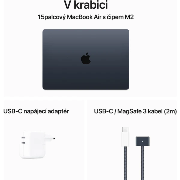 Apple MacBook Air 15,3" / M2 / 8GB / 256GB (2023) (Kategória B) - Notebooky - Obrázok 447P100501
