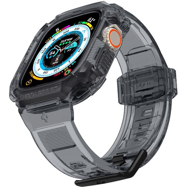 E-shop Spigen Rugged Armor Pro remienok s puzdrom Apple Watch Ultra 3/2/1 (49mm) dymový