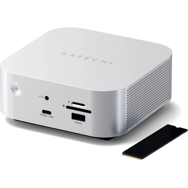 Satechi Thunderbolt 5 CubeDock s SSD Enclosure dokovacia stanica (140W) strieborná - Dokovacie stanice - Obrázok 449be0105c224b07bea6c35bd6066d25
