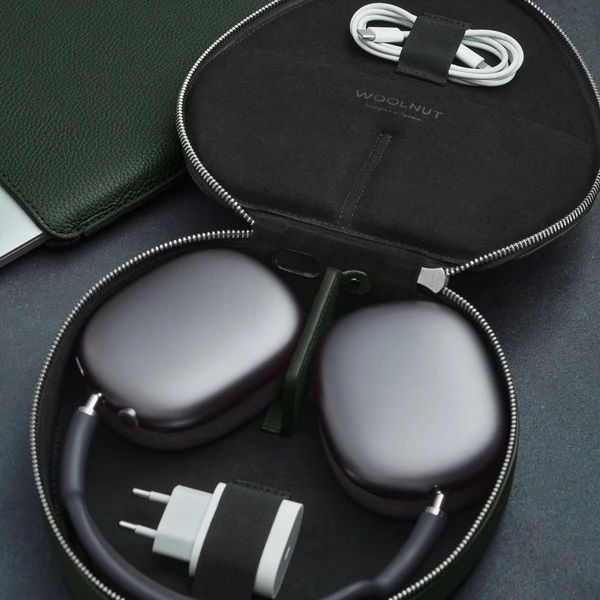 Woolnut kožené puzdro pre AirPods Max zelené - Puzdra - Obrázok 44KR100501