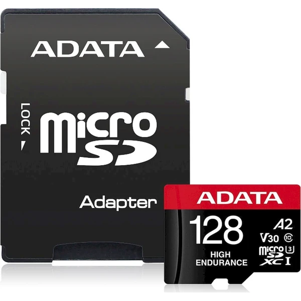 ADATA High Endurance microSDXC 128GB + SD adaptér - Pamäťové karty - Hlavný obrázok
