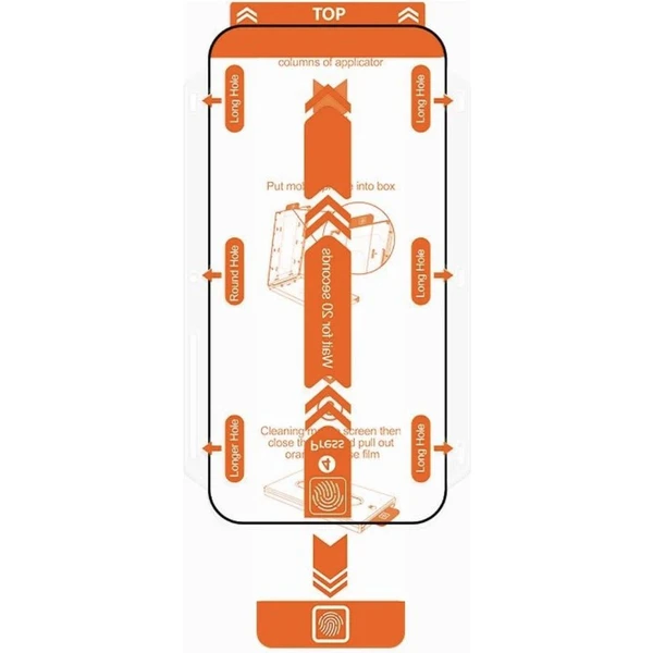 Mobile Origin Orange Screen Guard náhradné 2,5D ochranné sklo iPhone 15 Pro Max - Ochranné fólie a sklo - Obrázok 44W1000N01