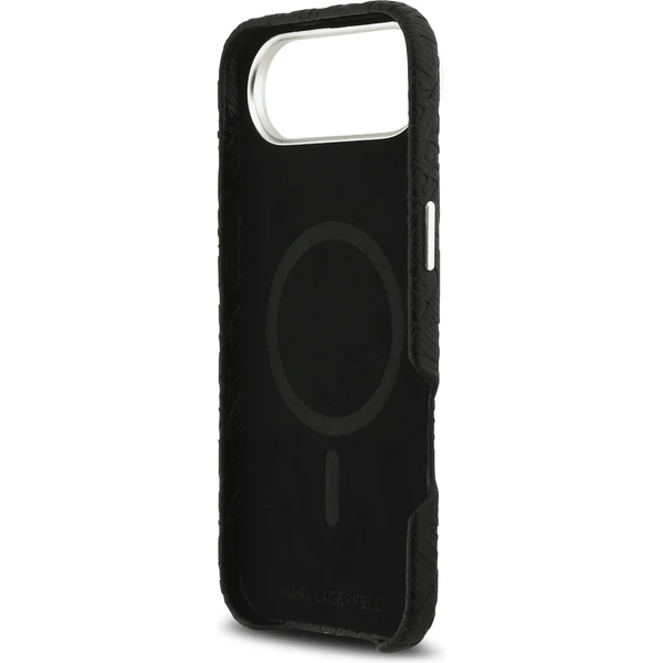 Karl Lagerfeld Grained PU Repeated Logo MagSafe kryt iPhone Air čierny - Puzdra - Obrázok 44d68c8ad66a465dab0210533b38f32c