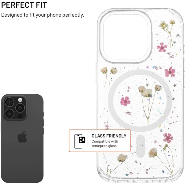 FIXED MagBloom kryt s MagSafe Apple iPhone 16 Pro Blush Plum - Puzdra - Obrázok 44d6b421bdf5409285266ffab55be7d4