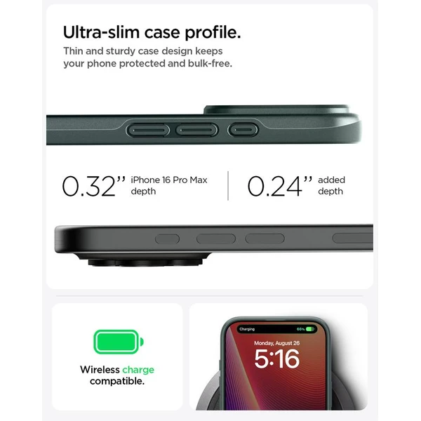 Spigen Thin Fit MagSafe kryt iPhone 16 Pro Max abyss green - Puzdra - Obrázok 44de99d2b7ca42208b43d3af73d2b725