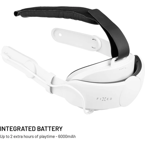 FIXED VR Power Headstrap náhlavný popruh s batériou Meta Quest 3/3S (6000 mAh), biely - Pomôcky pre virtuálnu realitu - Obrázok 44e80ba7a655449b9465ab6e32649a34
