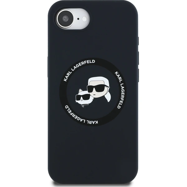 Karl Lagerfeld Liquid Silicone K&CH Heads MagSafe kryt iPhone 17e/16e čierny - Puzdra - Obrázok 44f2e4b68bcc471ba27760b6c5a02a87