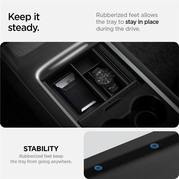 Spigen Center Console Organizer Tesla Model Y/3 čierny - Vychytávky - Obrázok 451675e4840443a4924ee47c85f4d570