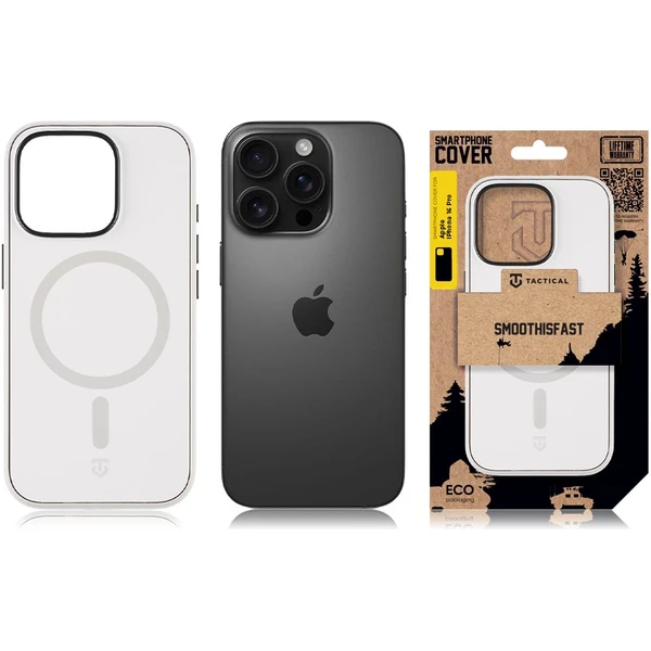 Tactical MagForce SmoothIsFast kryt Apple iPhone 16 Pro biely - Puzdra - Obrázok 45192c42aad848efa7d4f656e798e143
