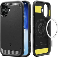 Spigen Rugged Armor MagSafe kryt iPhone 17 matte black - Puzdra