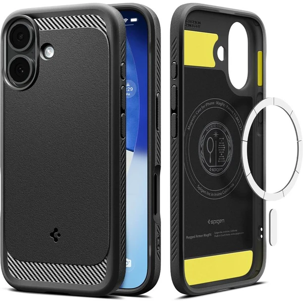 Spigen Rugged Armor MagSafe kryt iPhone 17 matte black - Puzdra - Hlavný obrázok