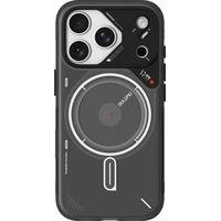Aulumu A17 Frosted TPU MagSafe kryt iPhone 17 Pro Max priehľadná sivá - Puzdra